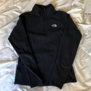 The North Face black fleece zip-up